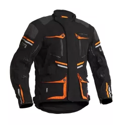 Geacă moto textil Lindstrands Sunne negru/portocaliu