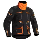 Geacă moto textil Lindstrands Sunne negru/portocaliu
