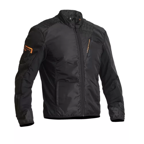 Geacă moto textil Lindstrands Sunne negru/portocaliu