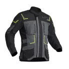 Geacă moto textil Lindstrands Myrvik gri/negru/galben