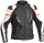 Geacă moto piele/textil Lindstrands Sanden negru/alb