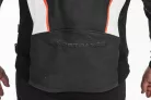 Geacă moto piele/textil Lindstrands Sanden negru/alb