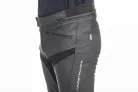 Pantaloni moto piele/textil Lindstrands Sanden negru