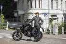 Blugi moto damă Lindstrands Lejen gri