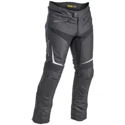 Pantaloni moto textil Lindstrands Sandvik negru/alb