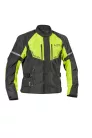 Geacă moto textil Lindstrands Lomsen negru/galben fluo