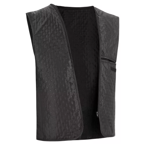 Geacă moto textil Lindstrands Lomsen negru/galben fluo