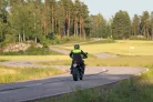 Geacă moto textil Lindstrands Lomsen negru/galben fluo