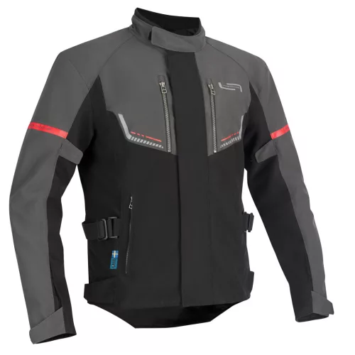 Geacă moto textil Lindstrands Lomsen gri/negru