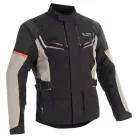 Geacă moto textil Lindstrands Sylarna negru/gri deschis