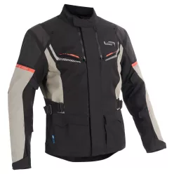 Geacă moto textil Lindstrands Sylarna negru/gri deschis