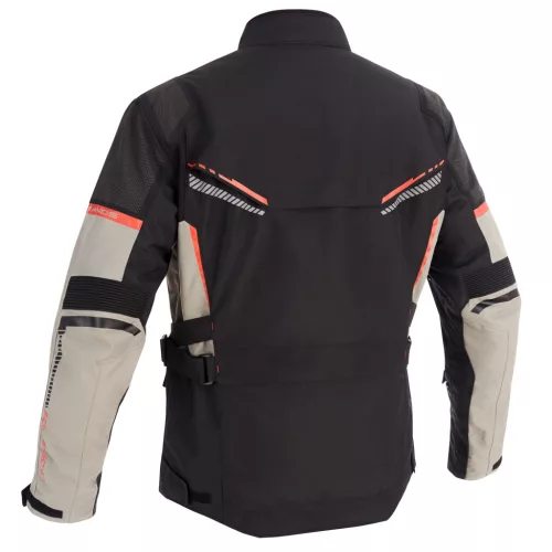 Geacă moto textil Lindstrands Sylarna negru/gri deschis