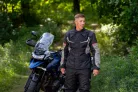 Geacă moto textil Lindstrands Sylarna negru/gri deschis