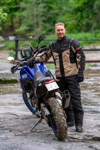 Geacă moto textil Lindstrands Sylarna nisipiu