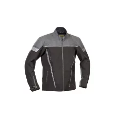 Geacă moto textil Lindstrands Bydalen negru/gri oțel