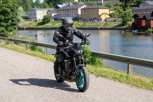 Geacă moto textil Lindstrands Bydalen negru/gri oțel