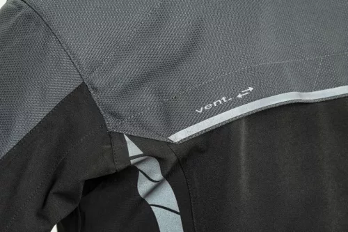 Geacă moto textil Lindstrands Bydalen negru/gri oțel