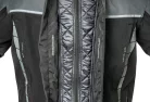 Geacă moto textil Lindstrands Bydalen negru/gri oțel