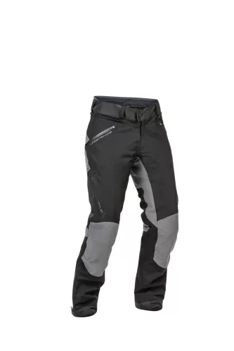 Pantaloni moto textil Lindstrands Lofsdalen negru/gri oțel