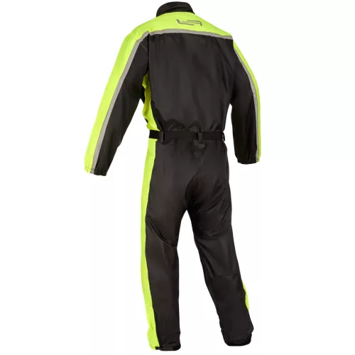 Combinezon de ploaie Lindstrands Sidvallen negru/galben fluo