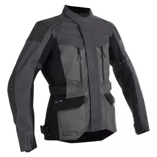 Geacă moto textil damă Lindstrands Storbo grafit/negru