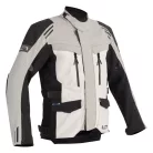 Geacă moto textil Lindstrands Storbo gri deschis/negru