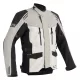Geacă moto textil Lindstrands Storbo gri deschis/negru