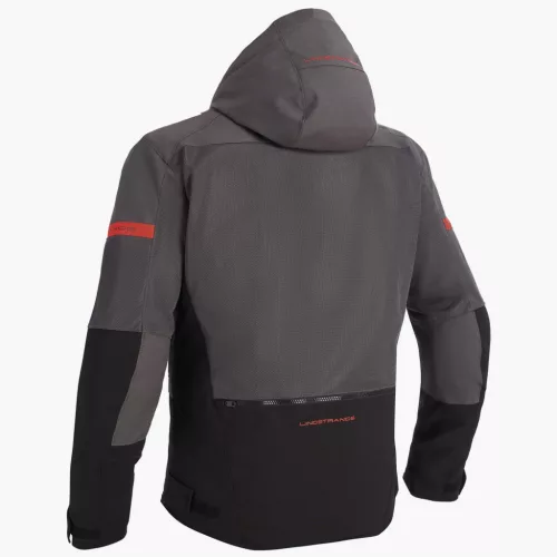 Geacă moto textil Lindstrands Rexbo V2 gri/negru