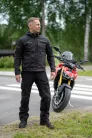Geacă moto textil Lindstrands Hamra negru