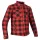 Cămașă moto textil Lindstrands Kullberg negru/roșu