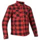 Cămașă moto textil Lindstrands Kullberg negru/roșu