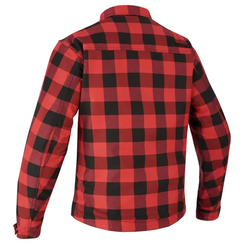 Cămașă moto textil Lindstrands Kullberg negru/roșu
