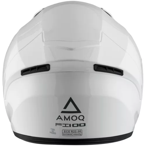 Casca AMOQ FI100 Solid Alb lucios