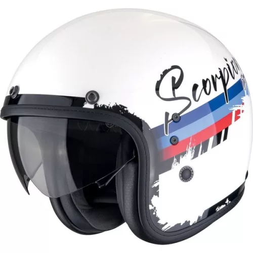 Casca Scorpion Belfast EVO Adonis Alb Rosu Albastru