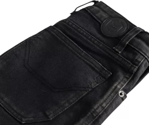 Jeans Moto dama Knox Cartmel SHORT negru-rugina