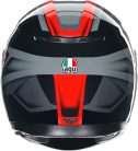 Casca AGV K3 E2206 Compound Negru / Rosie