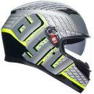 Casca Agv K3 E2206 Fortify Gri / Negru / Galben Fluo