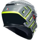 Casca Agv K3 E2206 Fortify Gri / Negru / Galben Fluo