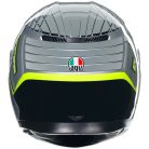 Casca Agv K3 E2206 Fortify Gri / Negru / Galben Fluo