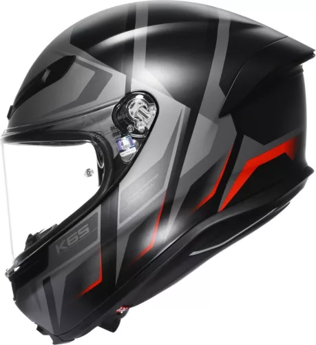 Casca AGV K6-S Karve Negru Mat / Gri / Rosu