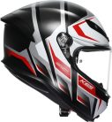 Casca AGV K6-S Karve Negru Mat / Alb / Rosu
