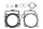 Set garnituri chiulasă (top end) Tecnium KTM 350 EXC-F SIX DAYS/350 EXC-F și altele 810373