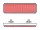 Catadioptru V Parts dreptunghiular roșu, prindere cu 2 cleme 8164
