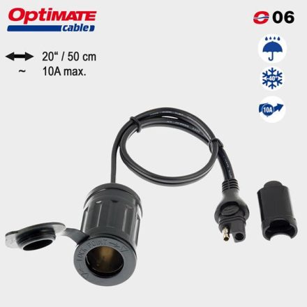 Optimate - Adaptor Bricheta Auto 21Mm>Sae 10Ah L=0.5M #06