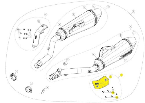 MISC P-HSB16R1L/A1 AKRAPOVIC P-HSB16R1L/A1