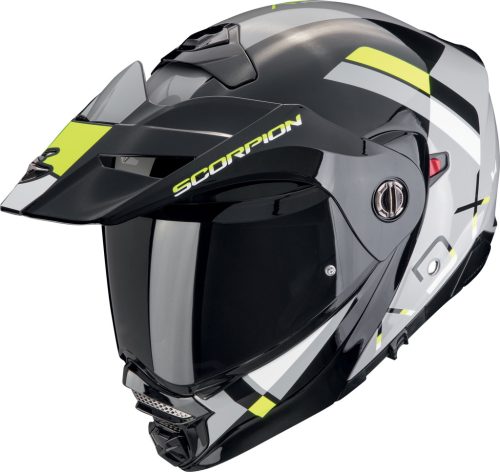 Casca Scorpion Adx-2 Galane Gri/Negru/Galben Fluo