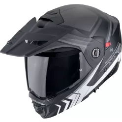 Casca Scorpion ADX-2 Lewis Negru Mat Argintiu