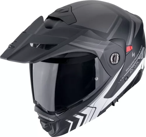 Casca Scorpion ADX-2 Lewis Negru Mat Argintiu