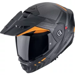 Casca Scorpion ADX-2 Lewis Negru Mat Portocaliu