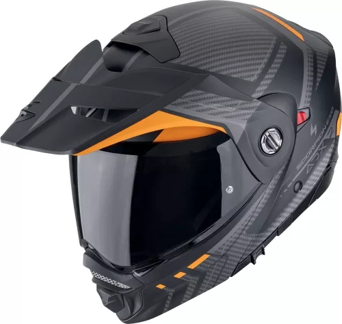 Casca Scorpion ADX-2 Lewis Negru Mat Portocaliu